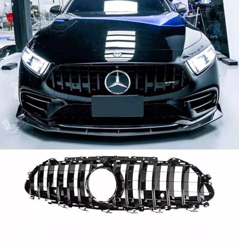 For Auto Perfectionists UK Front Panamericana GT Grill Compatible With Mercedes CLS Class W257 C257 2018-2024 ABS Gloss Black