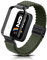 PaceBid Cinturino per Xiaomi Smart Band 9 Active(Xiaomi Mi Band 9 Active), Uomini Donne Intrecciato Nylon Magnetico Elastico Watch Band per Xiaomi Smart Band 9 Active/Xiaomi Redmi Smart Band 3 - Verde