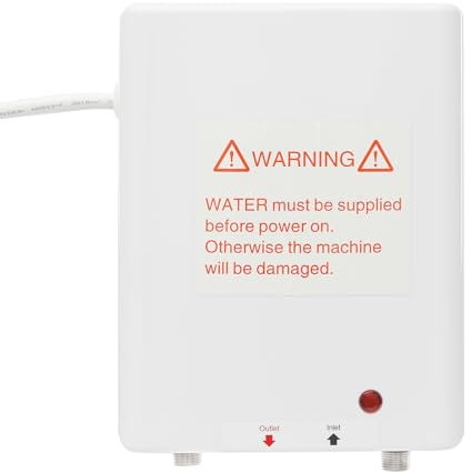 TONFEION 3.5KW/220V Durchlauferhitzer, Klein Durchlauferhitzer Küchen Warmwasserbereiter Dusche bis 55 °C, 1/2“ Anschluss, Energiesparend, Elektronischer Durchlauferhitzer für Küchen, Restaurants, Sch