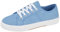 Ladies Floral Trainers Shoes Plimsoll Sneakers Lace Up Womens Canvas Pumps Sizes (Sky, UK Footwear Size System, Adult, Women, Numeric, Medium, 5)