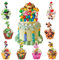 49 Stück Tortendekoration Set, Kuchen Deko Cupcake Wrapper Cartoon Cupcake Deko Muffin Deko Kindergeburtstag Party Geburtstag Supplies Tortenaufleger