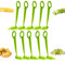 Piranha Lot de 10 coupe-légumes en spirale multifonction avec poignée de sécurité, coupe-légumes en acier inoxydable pour courgettes, carottes et concombres, parfait pour les repas sains et les chefs