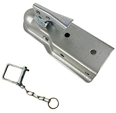 Anhängerkupplung, Trailer 2 x 3 5000LB Anhängerkoppler Hitch Ball Kopplung gerade Zunge Rv. Teile Camper Caravan Zubehör,Starke Zugkraft(Noir)