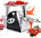 ZOLPINL Tritacarne Elettrico, passapomodoro, insaccatrice, Macchina per Salsa di Pomodoro, tritacarne, 3 in 1, tritacarne, insaccatrice e Kit per kubbe, per Uso Domestico in Cucina.