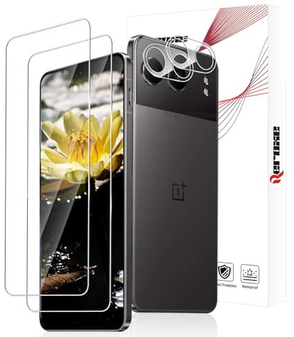REROXE 2+2 Stück Schutzfolie für Panzerglas für OnePlus Nord 4 5G, 2.5D Stoßfänger OnePlus Nord 4 Displayschutzfolie