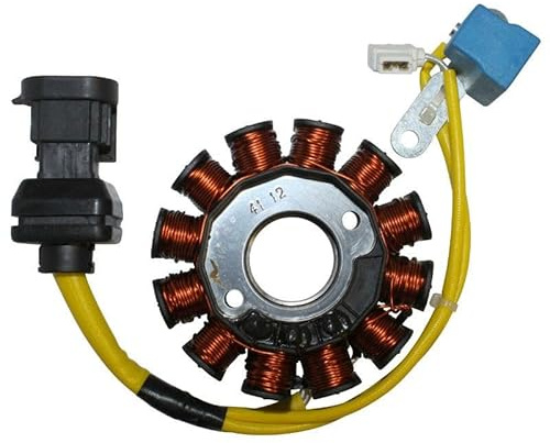 cyclingcolors lichtmaschine Stator Zündung Motor Motorrad Roller Moped kompatibel mit piaggio 125 x7 x8 x9 liberty lx et4 peugeot looxor aprilia atlantic gilera nexus 12 pol 150w
