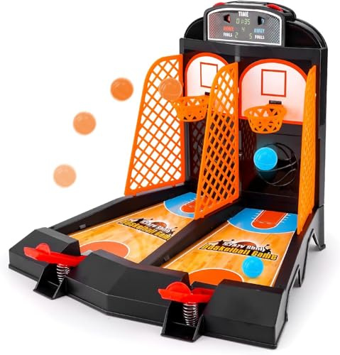 WEITAPYT Finger Basketball, Basketball Spiele, Mini Basketballs Tischspiel, Basketballs Spiel Tischspiel, Brettspiele für Kinder und Erwachsene, Tolle Geschenke für Jungen Im Alter Von 5–12 Jahren