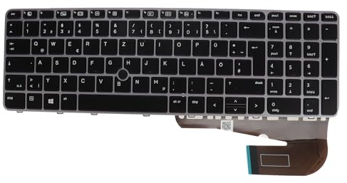 LeFix Deutsch Tastatur mit Hintergrundbeleuchtung und Pointing Stick für HP EliteBook 755 G3,850 G3, 850 G4,ZBook 15u G3 G4