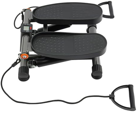 Mini Twist Stepper für Zuhause, Hydraulischer Stepper für den Hausgebrauch120kg mit LCD-Display und Saugtaschen für Häuser, Heim-Fitnessstudios, Büros, Fitnessstudios