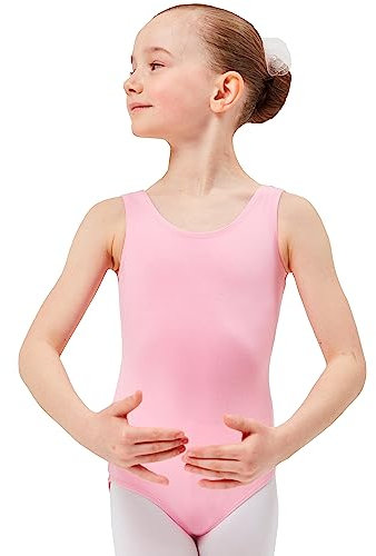 tanzmuster Body da Danza Classica 'Lissy per Bambini in Rosa, 92/98 (3-4 Anni)