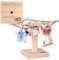 Casa Vivente Holz Wäsche-Spinne, Personalisierte Gravur zur Hochzeit mit Ringen, Namen und Datum, Deko, Verpackung für Geldgeschenke und Gutscheine