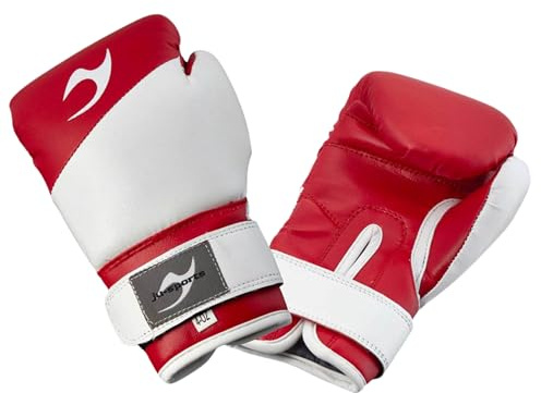 Ju-Sports Bonsai Boxhandschuhe Kinder ab 3 Jahren - 4, 6 und 8 oz, Handschuhe mit geformten Schaumstoffteil, Für Sandsack- & Box Training, Sehr gute Handbelüftung