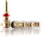 HIFI Lab Morsetti 24 K placcato oro lungo speaker terminale Binding Post banana Jack Audio Terminali High End loetbar 4 mm Oro 4 X
