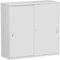 Gera Möbel Schranksystem Flex Schiebetürenschrank, Holzdekor, lichtgrau/lichtgrau, 120 x 42.5 x 118.2 cm