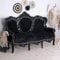 Barock Sofa Schwarz Couch Sitzbank Barocksofa 180 cm Liege Antik cat705c02 Palazzo Exclusiv