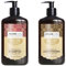 Arganicare | Duo Shampoo + After-Shampoo | Rizinus | Wachstumsbeschleuniger | Reinigt & spendet Feuchtigkeit für das Haar sanft, für alle Haartypen | 1 x 400 ml + 1 x 400 ml