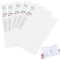 Vovofi Pack 5 A4 Clamp Binder Candy Colour File Folder - Clamp File Storage Folders (White)