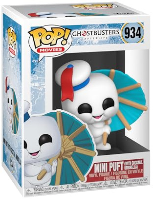 Funko Pop! Movies: Ghostbusters: Afterlife - Mini Puft With Cocktail Umbrella - Collectable Vinyl Figure - Gift Idea - Official Merchandise - Toys for Kids & Adults - Movies Fans