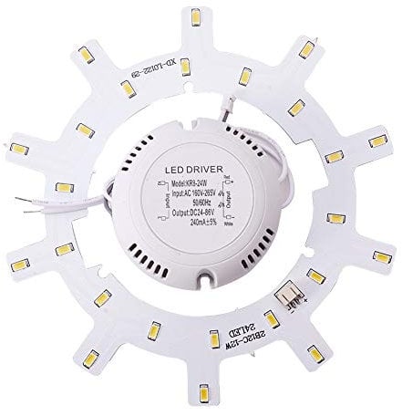 Othmro 12W Led Chip, Diameter 162mm SMD LED Chip Light Bulb Aluminum Board 220V, Warm White 3000K, 1pc