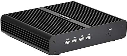 KINGDEL NC860 Mini Desktop Computer, Fanless Mini PC with i7-10510U 10th Gen. CPU, 16GB DDR4 RAM, 256GB NVMe SSD, 4K:4096x2304, HD, DP, Gigabit Ethernet W-11 Pro