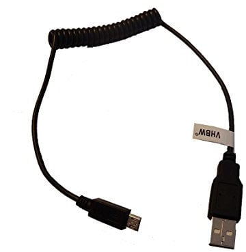 vhbw USB Cable to Micro USB Flexible Suitable for Panasonic HC-V180, HC-V210, HC-V250, HC-V260, HC-V270 Camera