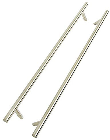 EAI Pull Handles for Front Door Offset Back to Back Fix | Satin Stainless Steel | 1200x32mm
