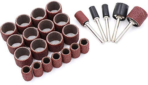 100 PCS/Pack 80 150 180 240 320 600 Options Nail Dedicated Sanding Ring Grinding Head Polish Sandpaper Circle,240,S