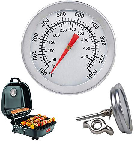 Rehomy Thermomètre bimétallique pour Barbecue, Fumage extérieur, thermomètre de Fumage pour Barbecue