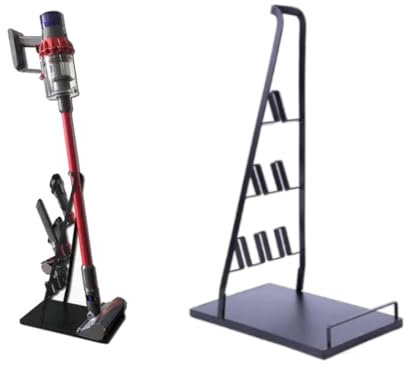 Trade-Shop Bodenständer Halter Halterung inkl. Werkzeugmaterial kompatibel mit Dyson V6 V7 V8 V10 V11 V12 V15 Akkusauger Staubsauger