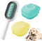 Cat Water Brush, Pet Silicone Bath Brush, Pet Hair Cleaning Brush, Pet Silicone Bath Brush, Cat Brush with Water Tank, Three-Piece Pet Bath Set, Animal Hair Remover with Water Tank