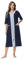 Alunsito Women's Long Housecoat Full Zipper Robes Loungewear with Pockets Bathrobes Lightweight Fall Winter Nightgowns XX-Large Dark Blue