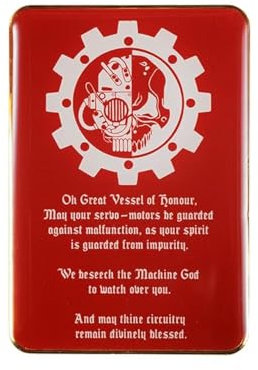 Starforged Adeptus Mechanicus STC Anstecknadel Kühlschrankmagnet Warhammer 40000 Brosche