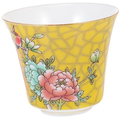 Milisten 3 Piezas Taza De Té De Esmalte Taza De Té Suelta Taza De Cerámica Sin Asas Taza De Té De Cerámica De Esmaltes De Color Tazas De Té De Cerámica Copa De Cerámica Concentrarse Viajar