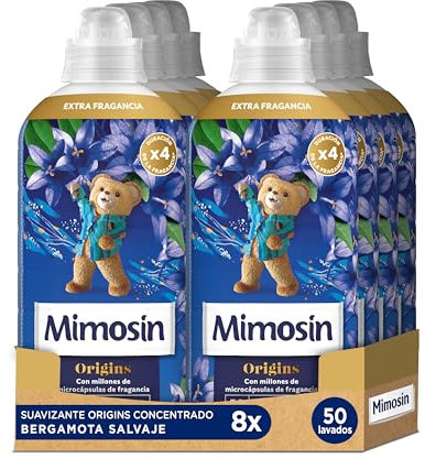 Mimosín Origins Suavizante Concentrado Bergamota Salvaje, 8 x 50 lavados
