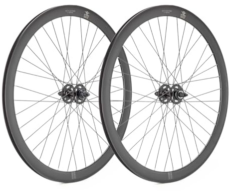 1 Paar Räder Gipiemme A40 Fix V-Brake, Schwarz/Schwarz, Rennrad, Crono 28 Zoll, Aluminiumlegierung, Fahrradreifen, Felge Radsport