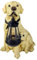 LED Solarlampe Labrador Retriever mit Welpen 29x26cm inkl. Akku Gartenlampe Hund Laterne Solar Solarlaterne Lampe