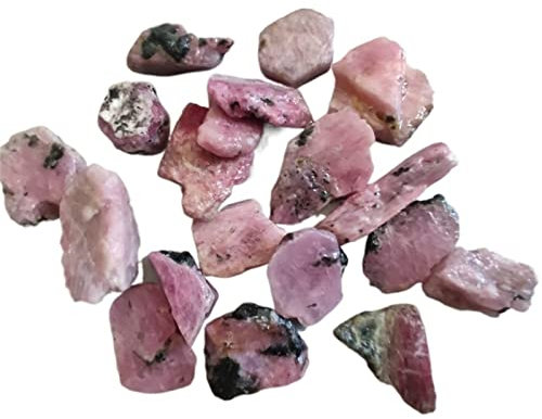 20/30 g de pierres précieuses naturelles for la fabrication de bijoux, rubis rouge, spécimen brut, , gravier d'aquarium, pierres de réservoir de poissons, taille : 20 g) décoration de la chambre ( Col