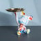 Graffiti Bear Decorative Statue Accessory Tray Bowl, Animal Resin Sculpture Home Decor, Home Ornament Decoration for Office, Living Room, Bedroom, Book Shelf, TV Cabinet, Desktop (Type D)