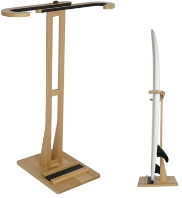 LINGVUM Surfboard Stand Rack Stabile Surfboard Racks mit Bodenstehendes Design Aufbewahrung & Display für Shortboard und Longboard Upgrade Material mit Buchenholz Freistehendes Surfboard Rack