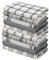 LinenWeave Pack of 10 Cotton Tea Towels for Kitchen-100% Cotton 45 x 70 cm -Super Absorbent t towels pack of 10- Machine Washable Kitchen Towels-Dish Towels for Drying Dishes