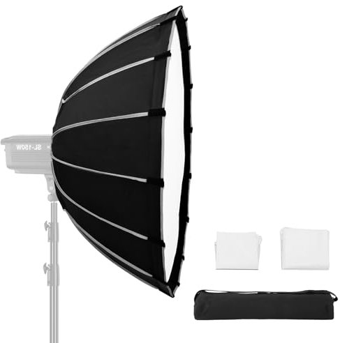Godox QR-P120T Softbox da Studio 120cm/47.2inch Parabolico Sgancio Rapido per Bowens e Flash GODOX SK400 e Neewer