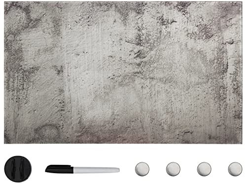 Juroupi Magnettafel Wandmontage Glas 100x60 cm Magnetboard Magnetische Tafel Magnet Wandtafel Mangnettafel