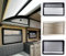 Thermal Blind & Flyscreen for Caravan, Motorhome, Horsebox, in Cream Frame & Cream Fabric, W40 x L40cm (overall framed size 48 x 48cm)