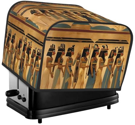 Cubierta para tostadora con estampado de mujeres en el antiguo Egipto, cubierta antipolvo para tostadora de pan para tostadora de cuatro rebanadas