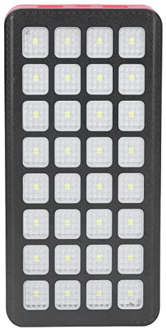 Caricabatterie Portatile Power Bank 30000mAh Power Bank Solare di Grande capacità con 32 Luci LED 4 Porte USB e Power Bank Portatili a Doppio Ingresso di Tipo C
