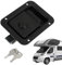 Serrure de porte de fourgon, serrure de remorque de voiture | Serrure de voiture 5x4 pouces, serrure plate en acier inoxydable - Serrure de porte robuste avec 2 clés, accessoires de voiture intégrés a