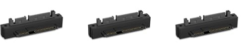 rieder 3 Uds SFF-8482 SAS Hembra A SATA Macho 15 Cabezal Curvo Adaptador de ÁNgulo de 90 Grados Convertidor para Cable de Placa Base