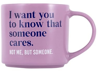 Splosh - Cheeky Mugs | Funny Coffee Mug with Humorous Sayings and Messages | Unique Gift Ideas for Her and for Him | Coffee & Tea Lovers | 390ml (Lavender)