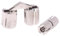 Lot de 4 charnières en laiton argenté 10 mm, cylindriques, invisibles, montage à 180 degrés