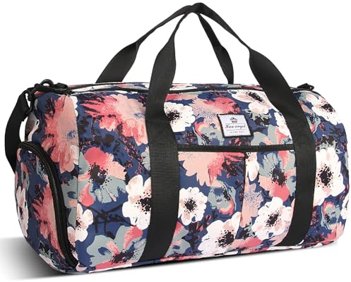 HUA ANGEL Sporttasche Herren Damen Gym Bag mit Schuhfach & Nassfach 25L wasserdichte Duffel Bag Leichte Tasche für Reise Fitness Schwimmen Training Weekender Fußball Yoga Sauna